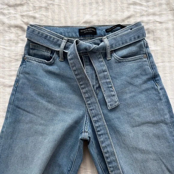 Banana Republic Light Blue Denim Wide Leg Jeans - Picture 7 of 8